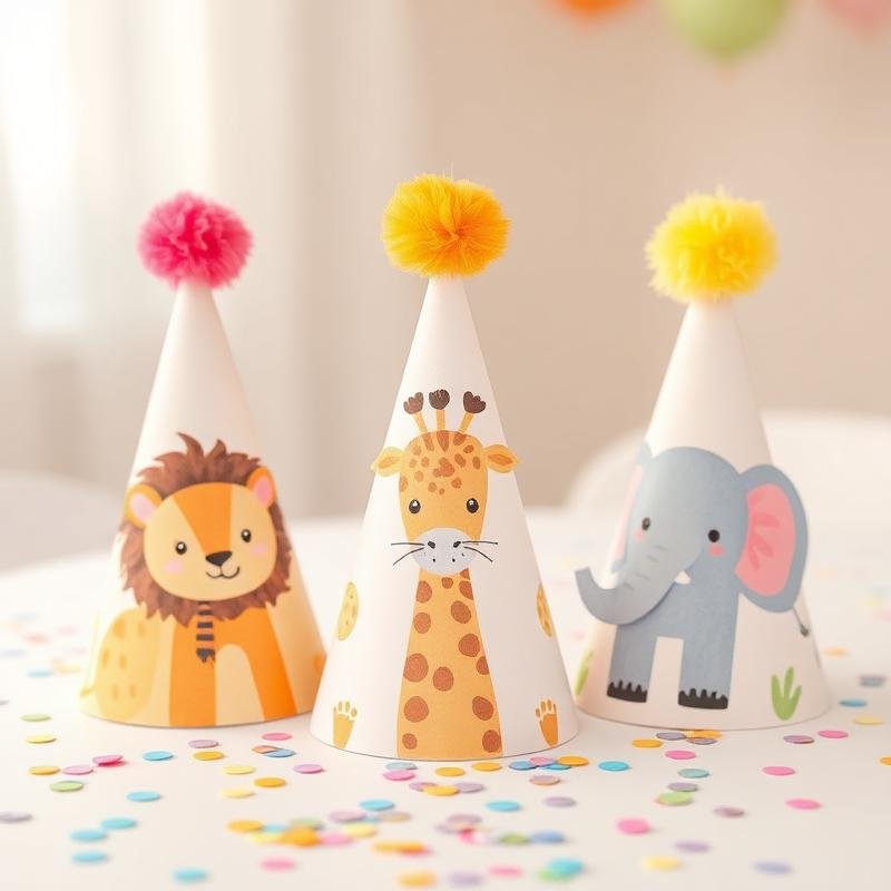 Chapeuzinhos personalizados com tema safari